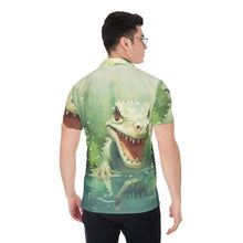 Load image into Gallery viewer, All-Over Print Men&#39;s Shirt - Hungry Lizard
