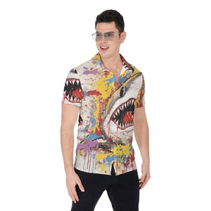 All-Over Print Men's Shirt - Shark