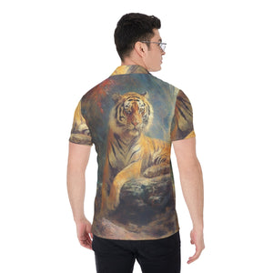 All-Over Print Men's Shirt - Tiger