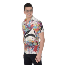 Load image into Gallery viewer, All-Over Print Men&#39;s Shirt - Swimming Shark
