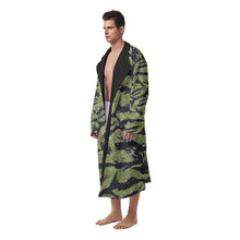 Load image into Gallery viewer, Vietnam Tiger Stripe - AOP Men&#39;s Heavy Fleece Robe
