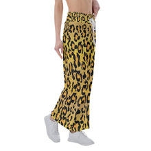 Load image into Gallery viewer, All-Over Print (AOP) Women&#39;s High-Waisted Straight-Leg Trousers - Leopard Spots
