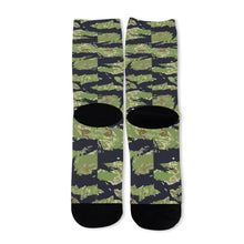 Load image into Gallery viewer, Vietnam Tiger Stripe Camouflage - AOP Unisex Long Socks
