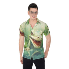 Load image into Gallery viewer, All-Over Print Men&#39;s Shirt - Hungry Lizard
