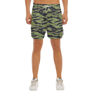 Vietnam Tiger Stripe - AOP - Side Split Running Shorts