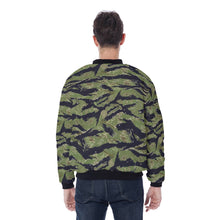 Load image into Gallery viewer, Men&#39;s AOP Bomber Jacket - Vietnam Military Tiger Stripe Jungle Camouflage
