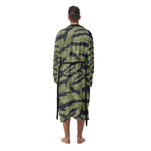 Load image into Gallery viewer, Vietnam Tiger Stripe - AOP Men&#39;s Heavy Fleece Robe
