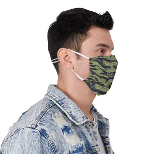 Vietnam Tiger Stripe - AOP Face Mask with Adjustable Ear Loops