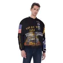 Load image into Gallery viewer, All-Over Print Men&#39;s Bomber Jacket - TF 1/77AR - 1st Battalion, 77th Armor, &quot;Steel Tigers&quot;
