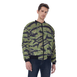 Men's AOP Bomber Jacket - Vietnam Military Tiger Stripe Jungle Camouflage