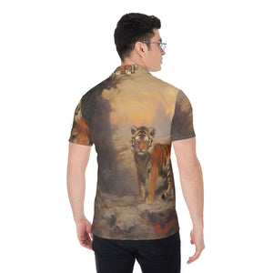 All-Over Print Men's Shirt - Looking Lion