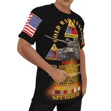 Load image into Gallery viewer, All-Over Print Men&#39;s O-Neck T-Shirt - Cold War Vet - 3rd Armored Division (Spearhead), Gelnhausen
