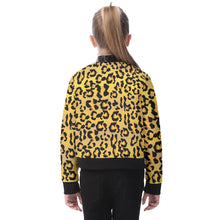 Load image into Gallery viewer, All-Over Print (AOP) Kid&#39;s Bomber Jacket - Leopard Spots
