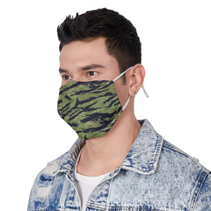 Vietnam Tiger Stripe - AOP Face Mask with Adjustable Ear Loops