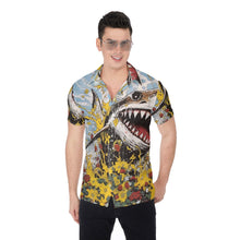 Load image into Gallery viewer, All-Over Print Men&#39;s Shirt - Swimming Shark
