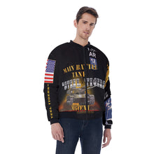 Load image into Gallery viewer, All-Over Print Men&#39;s Bomber Jacket - TF 1/77AR - 1st Battalion, 77th Armor, &quot;Steel Tigers&quot;
