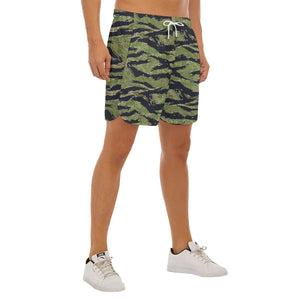 Vietnam Tiger Stripe - AOP - Side Split Running Shorts