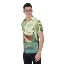 Load image into Gallery viewer, All-Over Print Men&#39;s Shirt - Hungry Lizard
