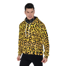 Load image into Gallery viewer, All-Over Print Men&#39;s Pullover Hoodie - Leopard Spots
