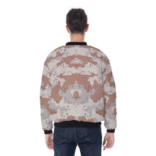 Load image into Gallery viewer, All-Over Print Men&#39;s Bomber Jacket - Beach Desert Camo Design
