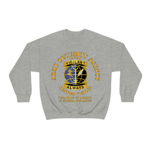 Unisex Heavy Blend Crewneck Sweatshirt - Army Security Agency - DUI - Always Vigilante