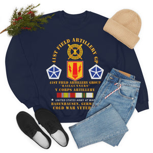 Unisex Heavy Blend Crewneck Sweatshirt - Army - 41st FA Group - Babenhausen, Germany w COLD SVC