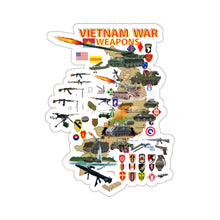 Load image into Gallery viewer, Kiss-Cut Stickers - Map - Vietnam Units -with Wpns - Equipment
