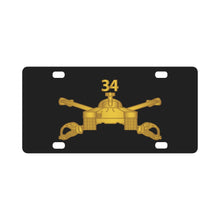 Load image into Gallery viewer, Army - 34th Armor Regiment - Armor Branch wo Txt Classic License Plate
