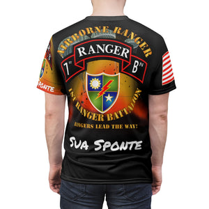 All Over Printing - Army - 1st Ranger Battalion, 75th Ranger Regiment - Rangers Lead the Way! - Sua Sponte