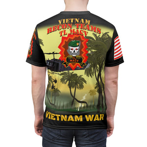 All Over Printing - Army - Special Forces - Recon Teams - TL MACV with Rappel Infiltration with Vietnam War Ribbons - Vietnam