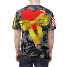 Load image into Gallery viewer, All Over Printing - Support Our Troops and Veterans Yellow Ribbon
