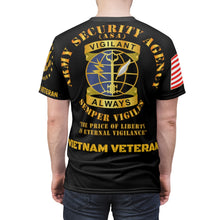 Load image into Gallery viewer, All Over Printing - Army - Army Security Agency (ASA) Vietnam Veteran - Always Vigilant
