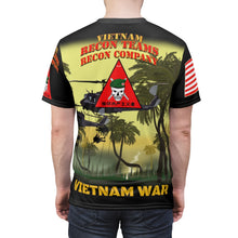 Load image into Gallery viewer, All Over Printing - Army - Special Forces - Recon Teams - Recon Company with Rappel Infiltration with Vietnam War Ribbons - Vietnam
