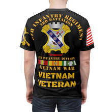 Load image into Gallery viewer, All Over Printing - Army - Vietnam Combat Veteran - 3rd Battalion, 8th Infantry Regiment with CIB, Unit Crest and Vietnam Service Ribbons
