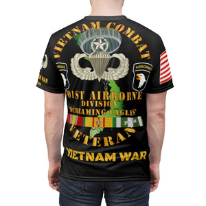 All Over Printing - Army - 101st Airborne Division, Screaming Eagles Vietnam Veteran w Jumpmaster Wings