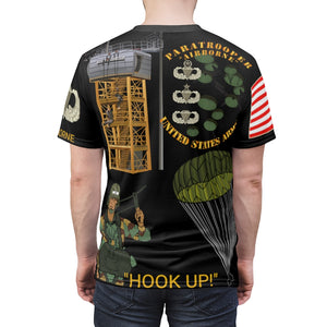 All Over Printing -  Army - Airborne Life - Fort Benning Georgia - Front Back - LR Sleeve