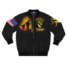 Load image into Gallery viewer, Men&#39;s AOP Bomber Jacket - Army - Vietnam Veteran - 34th Infantry Scout Dog Platoon - 1st Cavalry Division
