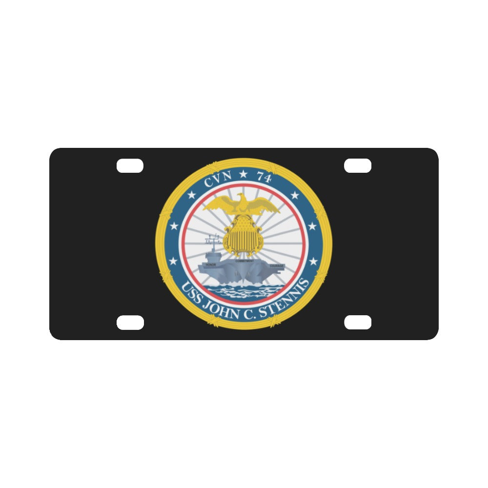 Navy - USS John C. Stennis (CVN-74) wo Txt X 300 Classic License Plate