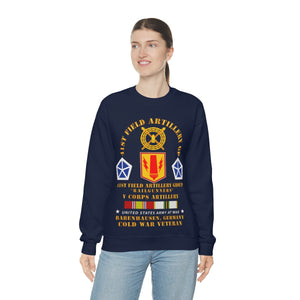 Unisex Heavy Blend Crewneck Sweatshirt - Army - 41st FA Group - Babenhausen, Germany w COLD SVC