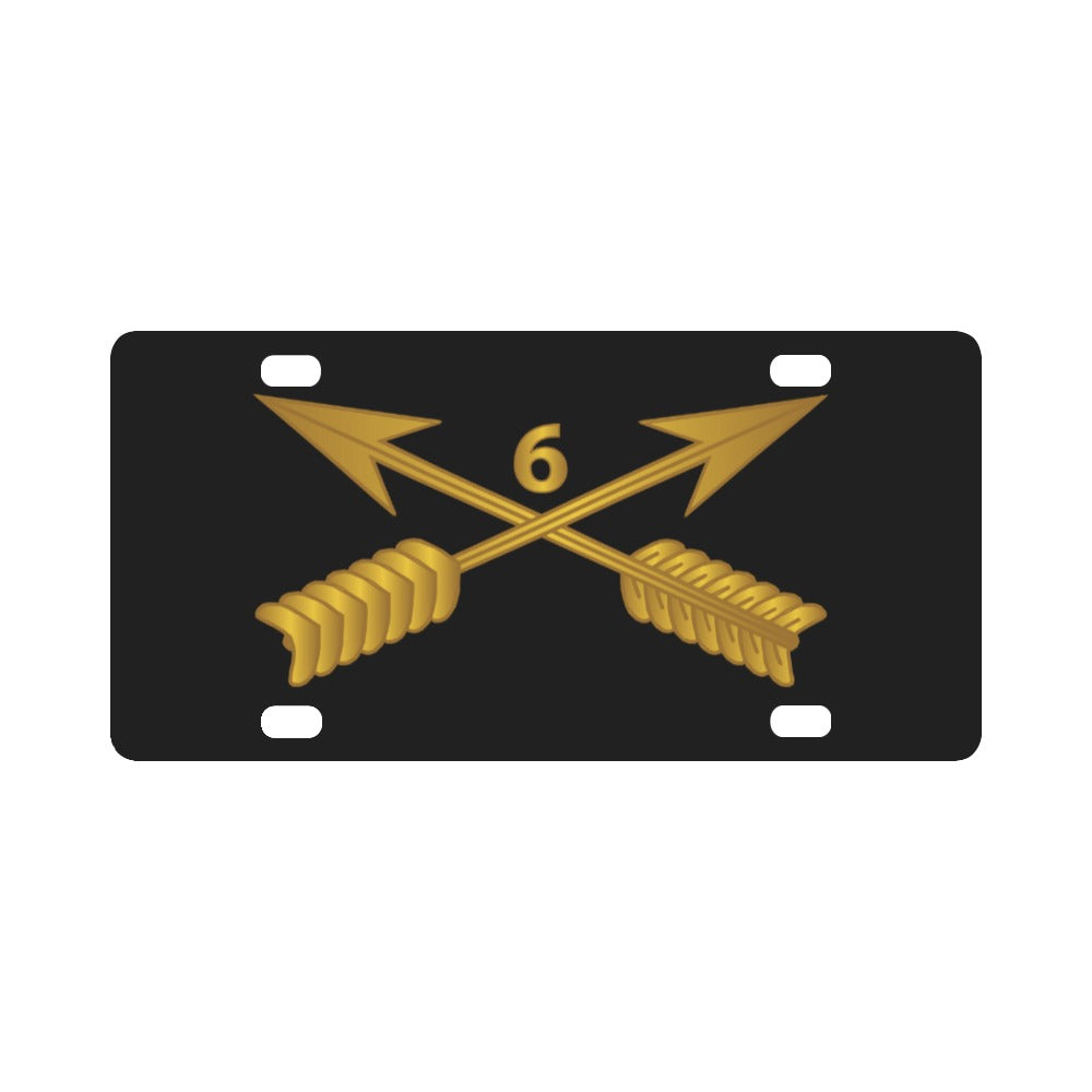 SOF - 6th SFG Branch wo Txt Classic License Plate