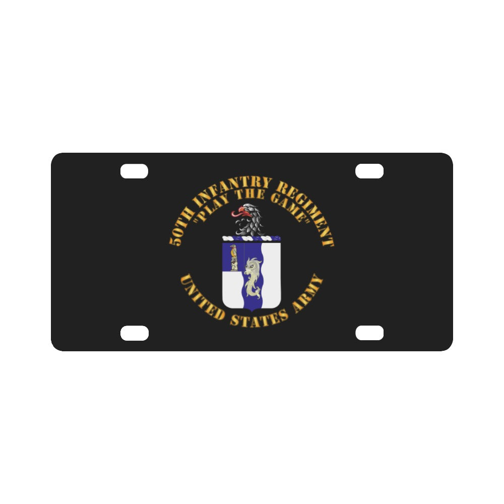 Army - COA - 50th Infantry Regiment - Play the Game Classic License Plate