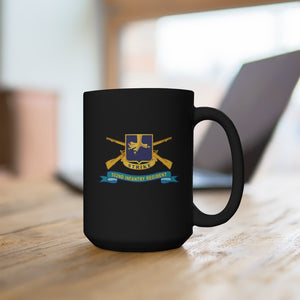 Black Mug 15oz - Army - 502nd Infantry Regiment - DUI w Br - Ribbon X 300