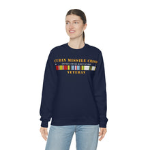 Load image into Gallery viewer, Unisex Heavy Blend Crewneck Sweatshirt - Navy - Cuban Missile Crisis w AFEM COLD SVC
