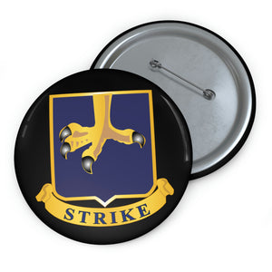 Custom Pin Buttons - Army - 502nd Infantry Regt - DUI wo txt