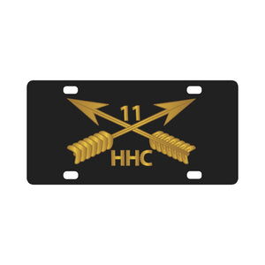SOF - HHC - 11th SFG Branch wo Txt Classic License Plate