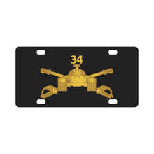 Load image into Gallery viewer, Army - 34th Armor Regiment - Armor Branch wo Txt Classic License Plate
