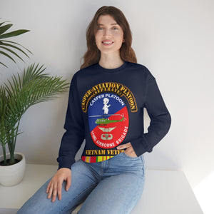 Unisex Heavy Blend Crewneck Sweatshirt - Army - Casper Aviation Platoon - Vietnam Veteran - w Txt