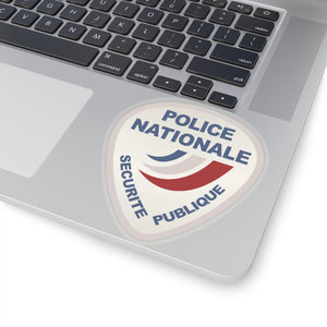 Kiss-Cut Stickers - Police Nationale France Police Patch Blanc