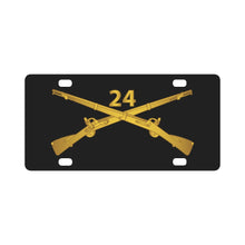 Load image into Gallery viewer, Army - 24th Infantry Regiment Branch wo Txt Classic License Plate
