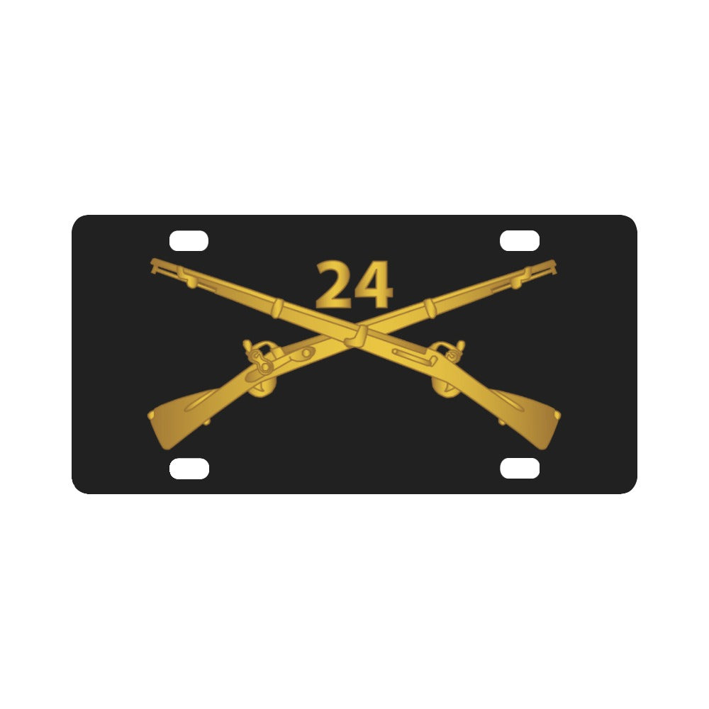 Army - 24th Infantry Regiment Branch wo Txt Classic License Plate